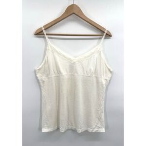 VTG Y2K Babydoll Top XL Lace Trim Layers Cottagecore Coastal Beachy Retro 90s